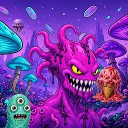 Oozlings #1817, Squid · Fungus Forest