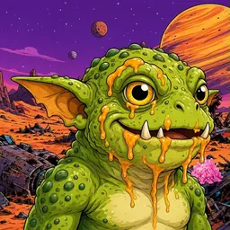 Oozlings #1821, Toad Goblin · Ship Junkyard