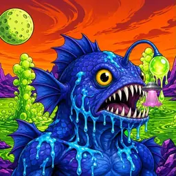 Oozlings #1830, Anglerfish · Acid Lake
