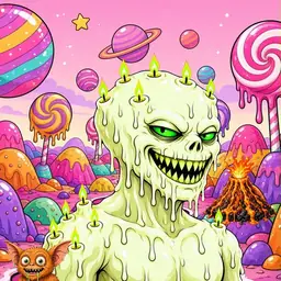 Oozlings #1832, Mutated Candle Wax · Candy Planet