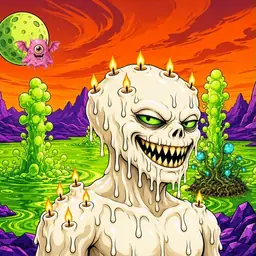 Oozlings #1852, Candle Wax · Acid Lake