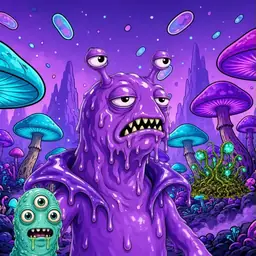 Oozlings #1856, Slug · Fungus Forest