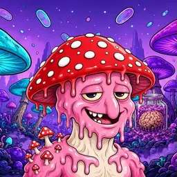 Oozlings #1857, Mushroom Head · Fungus Forest