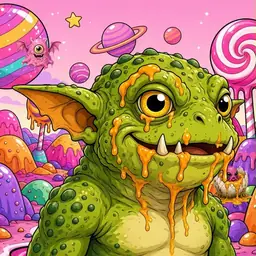 Oozlings #1863, Toad Goblin · Candy Planet
