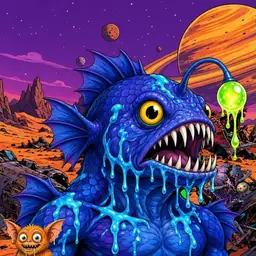 Oozlings #1873, Anglerfish · Ship Junkyard