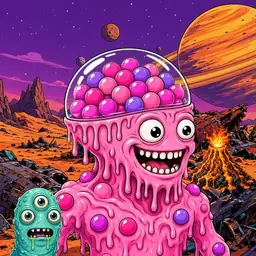 Oozlings #1875, Gumball Brain · Ship Junkyard