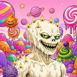 Oozlings #1884, Candle Wax · Candy Planet