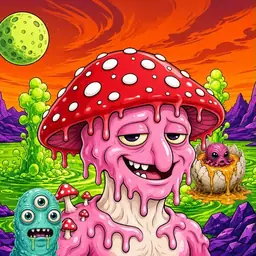 Oozlings #1891, Mushroom Head · Acid Lake