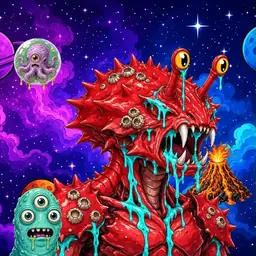 Oozlings #1895, Crab · Void Nebula