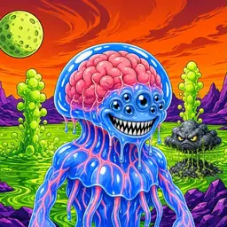 Oozlings #1901, Mutated Jellyfish Brain · Acid Lake