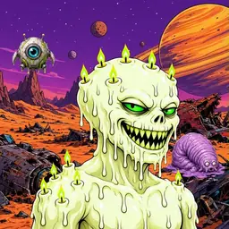 Oozlings #1904, Mutated Candle Wax · Ship Junkyard