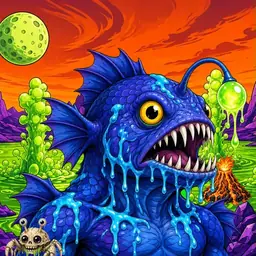 Oozlings #1910, Anglerfish · Acid Lake