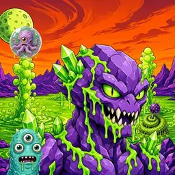 Oozlings #1915, Crystal Rock · Acid Lake