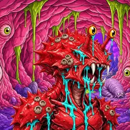 Oozlings #192, Crab · Flesh Cave
