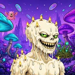 Oozlings #1920, Candle Wax · Fungus Forest