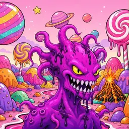 Oozlings #1936, Squid · Candy Planet
