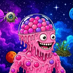 Oozlings #1939, Gumball Brain · Void Nebula