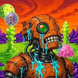Oozlings #1950, Rusty Robot · Acid Lake