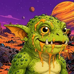 Oozlings #1959, Toad Goblin · Ship Junkyard