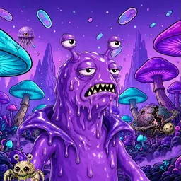 Oozlings #1985, Slug · Fungus Forest