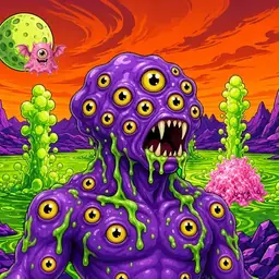 Oozlings #200, Eyeball Cluster · Acid Lake