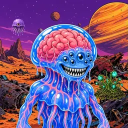 Oozlings #2001, Mutated Jellyfish Brain · Ship Junkyard