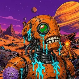 Oozlings #2004, Rusty Robot · Ship Junkyard