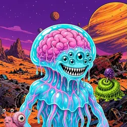 Oozlings #2011, Jellyfish Brain · Ship Junkyard