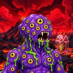 Oozlings #2021, Eyeball Cluster · Lava Fields