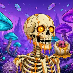 Oozlings #2034, Skull · Fungus Forest