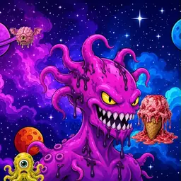 Oozlings #2038, Squid · Void Nebula
