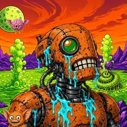 Oozlings #2039, Rusty Robot · Acid Lake