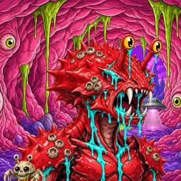 Oozlings #2055, Crab · Flesh Cave