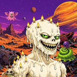 Oozlings #2061, Candle Wax · Ship Junkyard