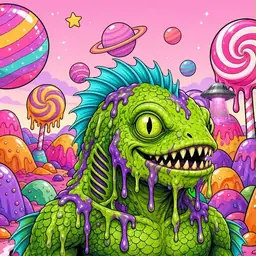 Oozlings #2065, Swamp Fish · Candy Planet
