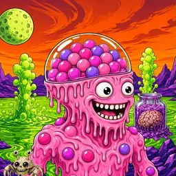Oozlings #2071, Gumball Brain · Acid Lake