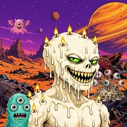 Oozlings #2076, Candle Wax · Ship Junkyard