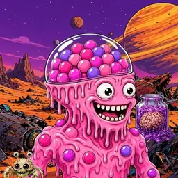 Oozlings #2083, Gumball Brain · Ship Junkyard