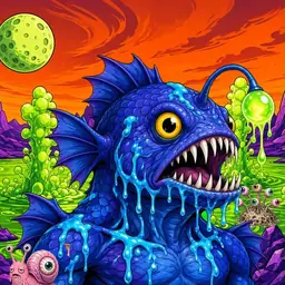 Oozlings #2093, Anglerfish · Acid Lake