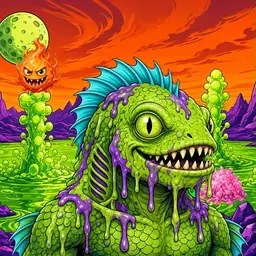 Oozlings #210, Swamp Fish · Acid Lake