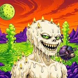 Oozlings #2101, Candle Wax · Acid Lake
