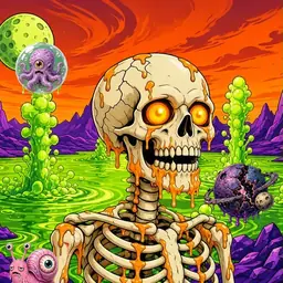 Oozlings #2104, Skull · Acid Lake