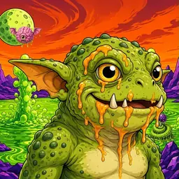 Oozlings #2123, Toad Goblin · Acid Lake