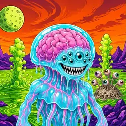 Oozlings #2137, Jellyfish Brain · Acid Lake
