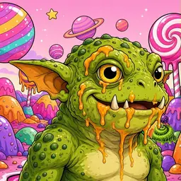 Oozlings #2149, Toad Goblin · Candy Planet