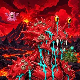 Oozlings #2150, Crab · Lava Fields
