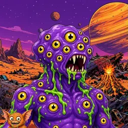 Oozlings #2156, Eyeball Cluster · Ship Junkyard