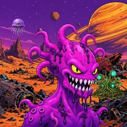 Oozlings #2157, Squid · Ship Junkyard