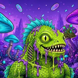 Oozlings #2162, Swamp Fish · Fungus Forest