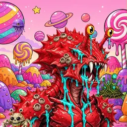 Oozlings #2163, Crab · Candy Planet